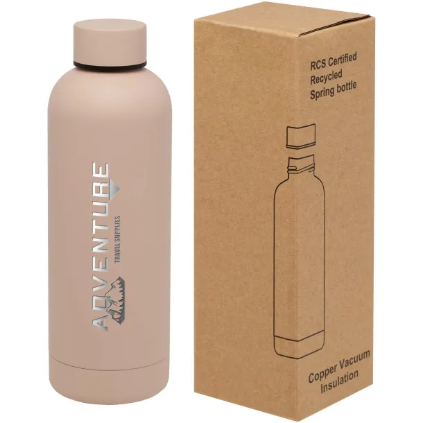 Spring 500 ml RCS certified recycled stainless steel copper vacuum insulated bottle Pale blush