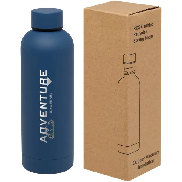 Spring boca od RCS recikliranog nehrđajućeg čelika s bakrenom vakuumskom izolacijom, 500 ml Ocean blue