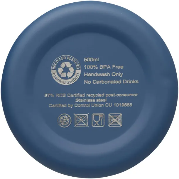 Spring boca od RCS recikliranog nehrđajućeg čelika s bakrenom vakuumskom izolacijom, 500 ml Ocean blue