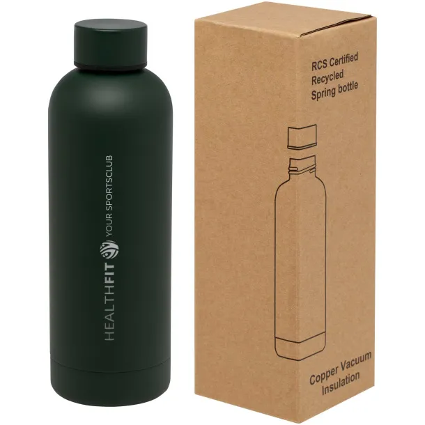 Spring boca od RCS recikliranog nehrđajućeg čelika s bakrenom vakuumskom izolacijom, 500 ml Green flash