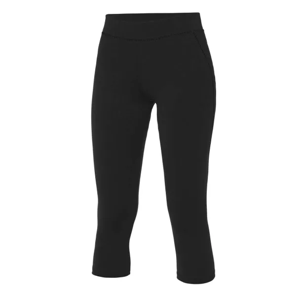  Cool ženske kapri hlače, 280 g/m2 - Just Cool Crna Hot Pink