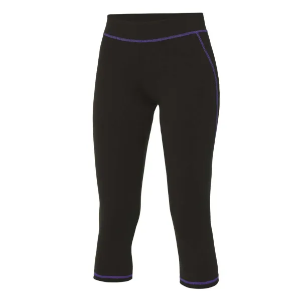  WOMEN'S COOL CAPRI - Just Cool Jet Black Ljubičasta