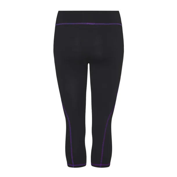  WOMEN'S COOL CAPRI - Just Cool Crna Ljubičasta