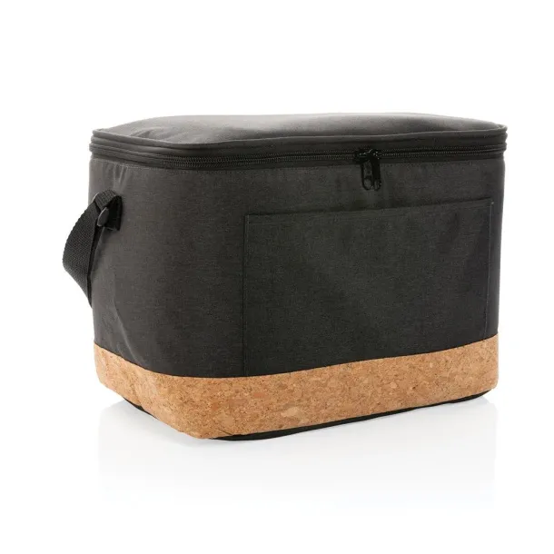  Impact AWARE™ XL RPET two tone cooler bag w/cork detail - XD Collection Black 