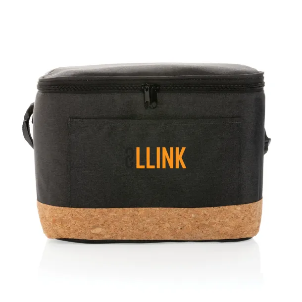  Impact AWARE™ XL RPET two tone cooler bag w/cork detail - XD Collection Black 