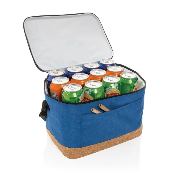  Impact AWARE™ XL RPET two tone cooler bag w/cork detail - XD Collection Blue 