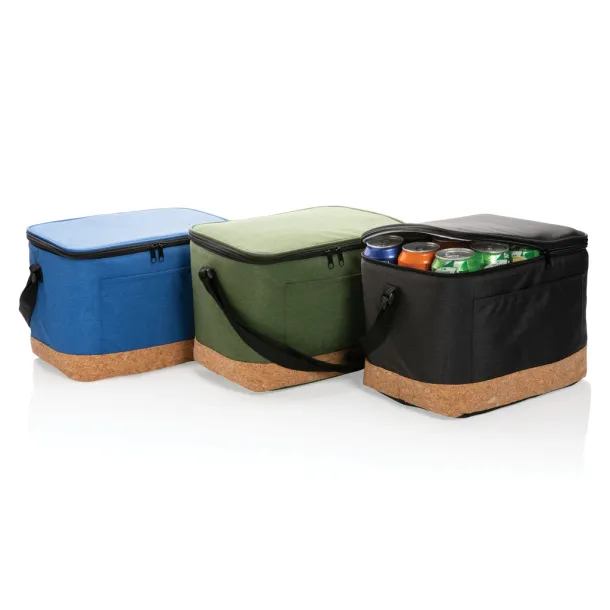  Impact AWARE™ XL RPET two tone cooler bag w/cork detail - XD Collection Blue 