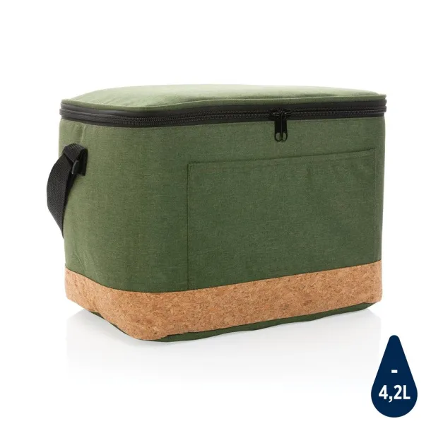  Impact AWARE™ XL RPET two tone cooler bag w/cork detail - XD Collection Green 