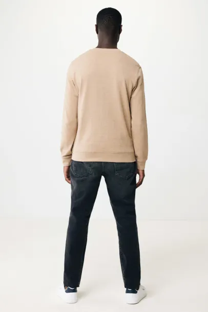  Iqoniq Denali recycled cotton crew neck undyed, natural raw - iqoniq heather brown