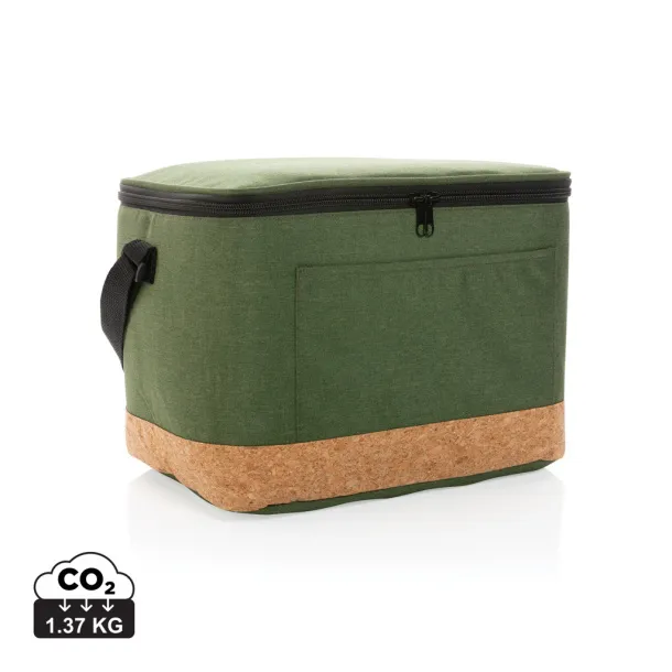  Impact AWARE™ XL RPET two tone cooler bag w/cork detail - XD Collection Green 