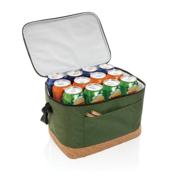  Impact AWARE™ XL RPET two tone cooler bag w/cork detail - XD Collection Green 