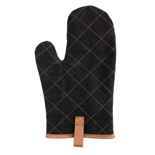  Deluxe canvas oven mitt - XD Collection Black 