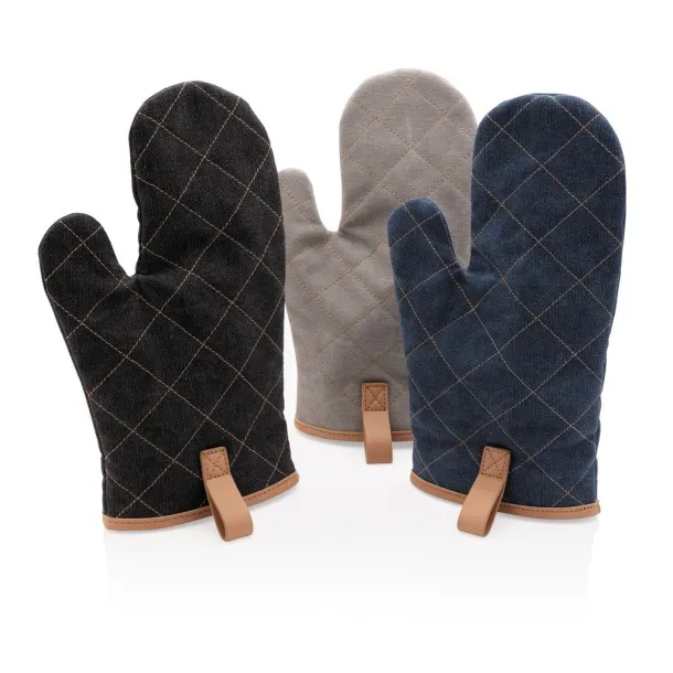  Deluxe canvas oven mitt - XD Collection Black 