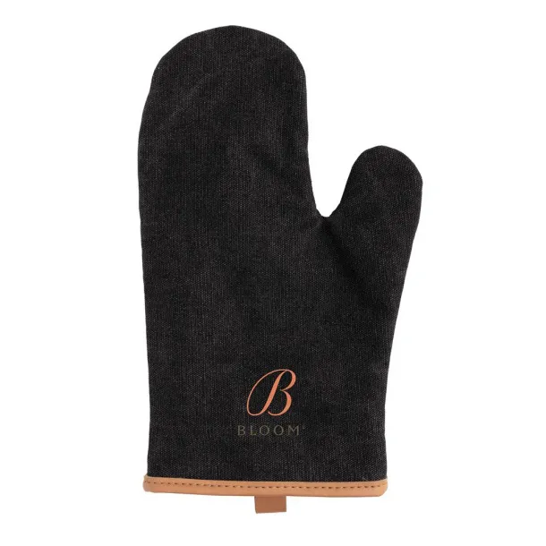  Deluxe canvas oven mitt - XD Collection Black 