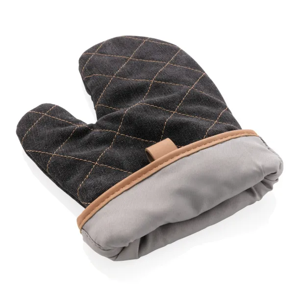  Deluxe canvas oven mitt - XD Collection Black 