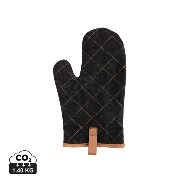  Deluxe canvas oven mitt - XD Collection Black 