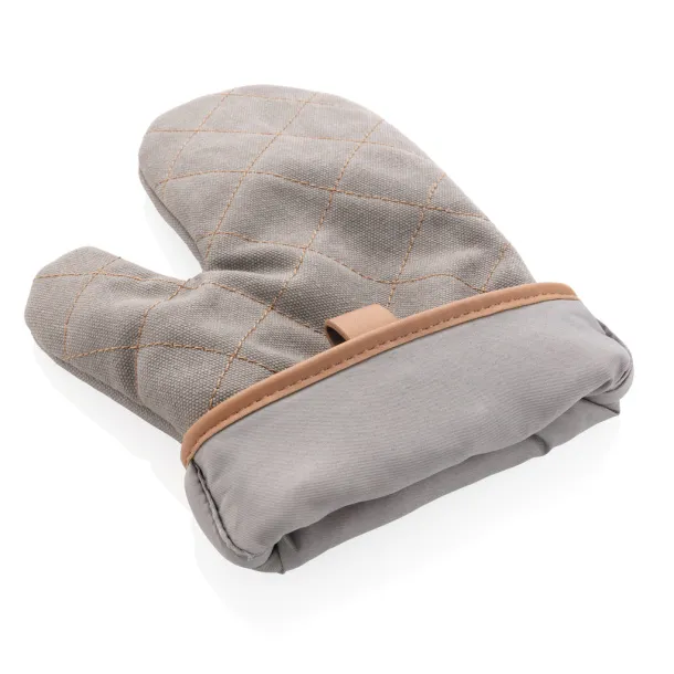  Deluxe canvas oven mitt - XD Collection Grey 