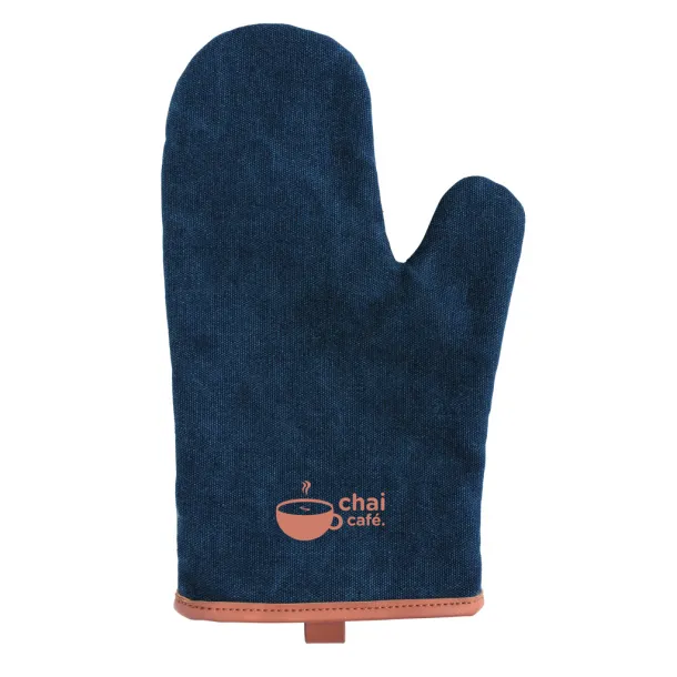  Deluxe canvas oven mitt - XD Collection Blue 