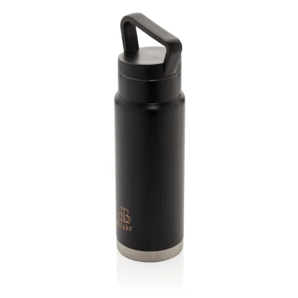  Leakproof vacuum on-the-go bottle with handle - XD Collection Black 