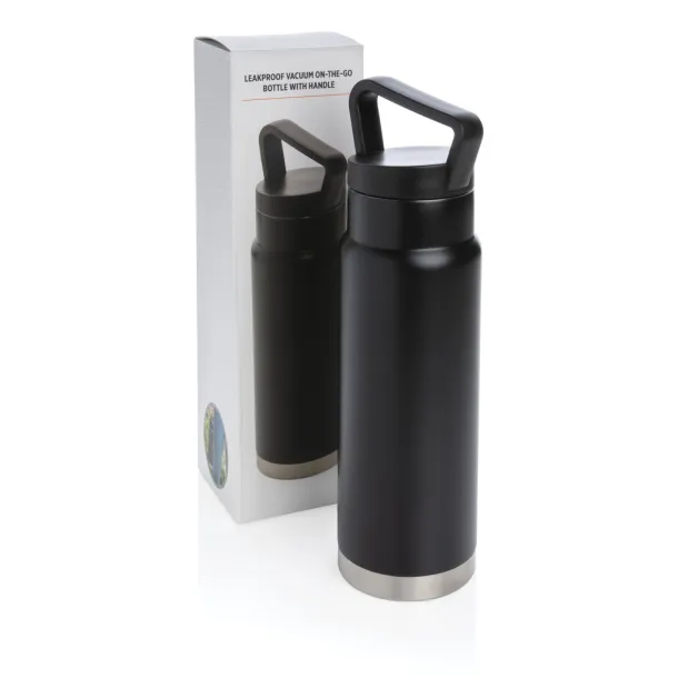  Nepropusna vakumska boca s ručkom, 680 ml - XD Collection Crna