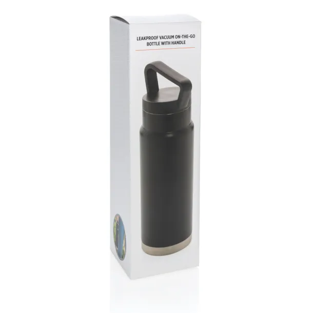  Nepropusna vakumska boca s ručkom, 680 ml - XD Collection Crna
