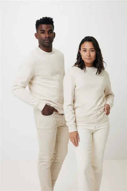  Iqoniq Denali recycled cotton crew neck undyed, natural raw - iqoniq natural raw