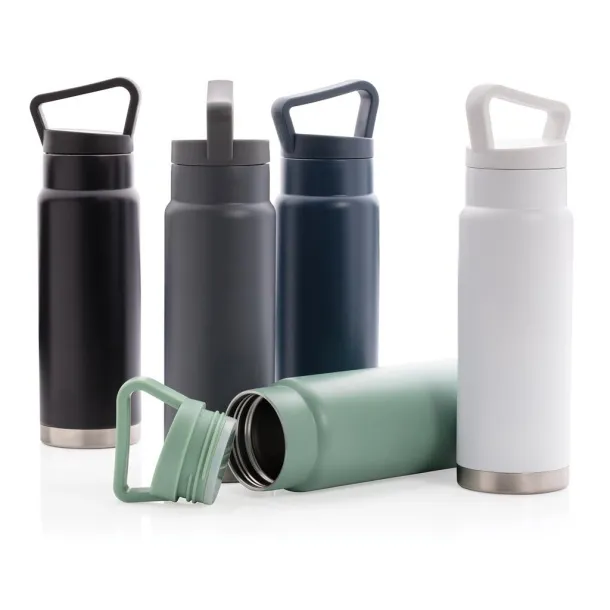  Leakproof vacuum on-the-go bottle with handle - XD Collection Grey 