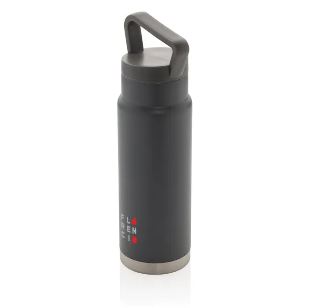  Leakproof vacuum on-the-go bottle with handle - XD Collection Grey 