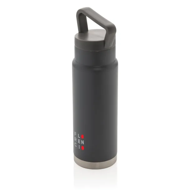  Leakproof vacuum on-the-go bottle with handle - XD Collection Grey 