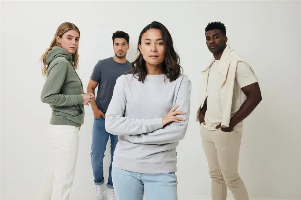  Iqoniq Denali recycled cotton crew neck undyed, natural raw - iqoniq natural raw