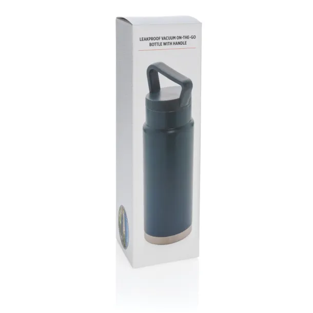  Leakproof vacuum on-the-go bottle with handle - XD Collection Blue 