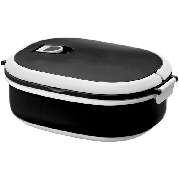 Spiga 750 ml lunch box - Unbranded Solid black White