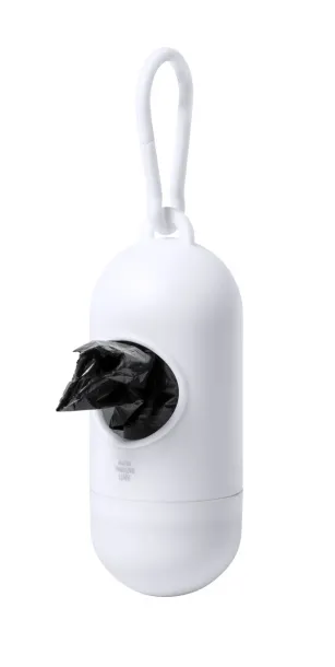 Wabik anti-bacterial dog waste bag dispenser White