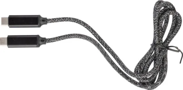 Gerd Nylon charging cable 100W Crna