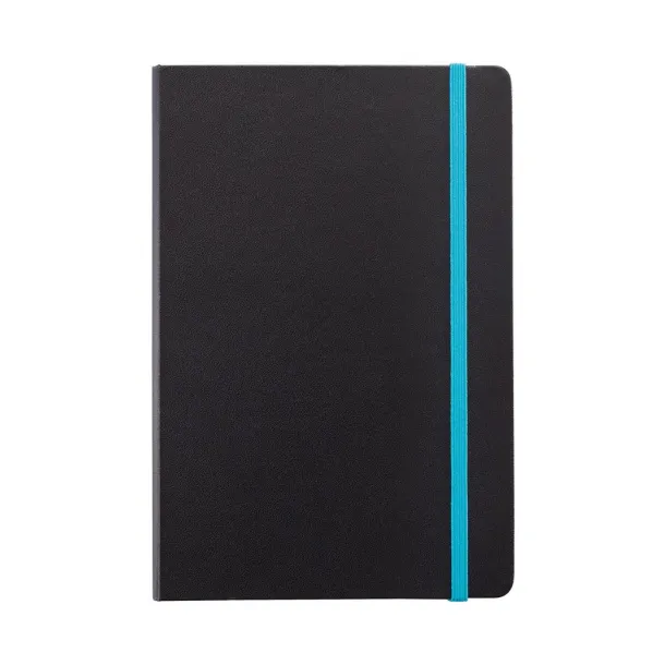  Deluxe hardcover A5 notebook with coloured side - XD Collection Blue Black