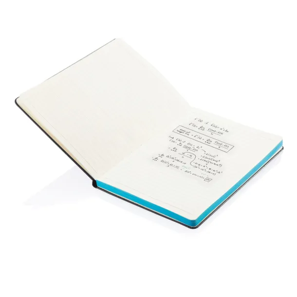  Deluxe hardcover A5 notebook with coloured side - XD Collection Blue Black