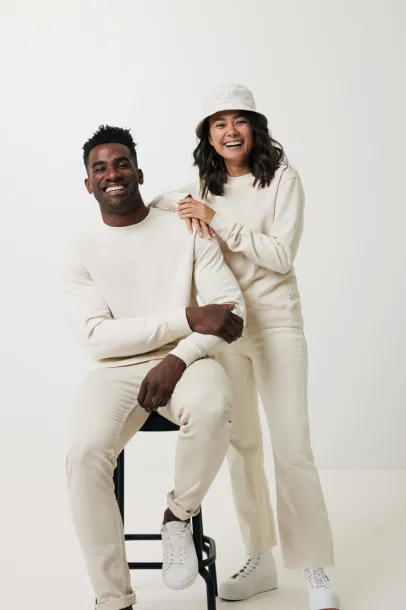  Iqoniq Denali recycled cotton crew neck undyed, natural raw - iqoniq natural raw