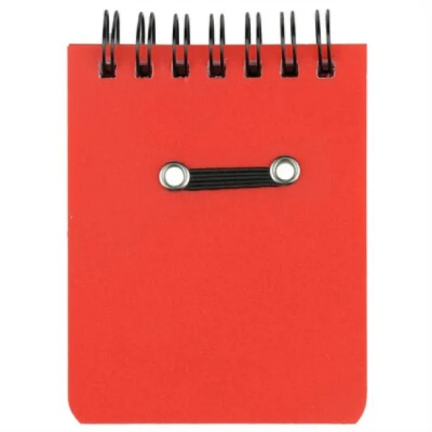  Notebook approx. A7 with ball pen red