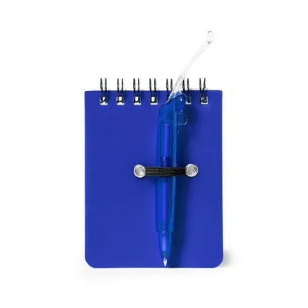  Notebook approx. A7 with ball pen navy blue