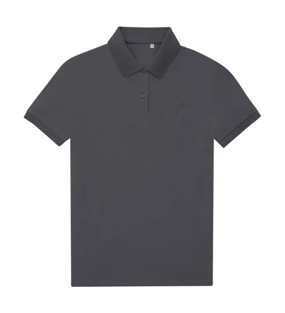  Eco ženska polo majica, 180 g/m² - B&C Tamno siva