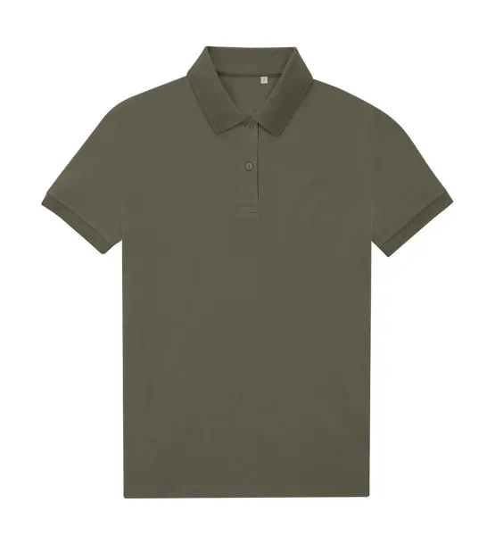  Eco ženska polo majica, 180 g/m² - B&C Camo Green