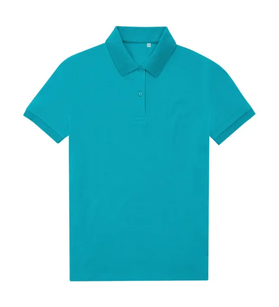  Eco ženska polo majica, 180 g/m² - B&C Pop Turquoise