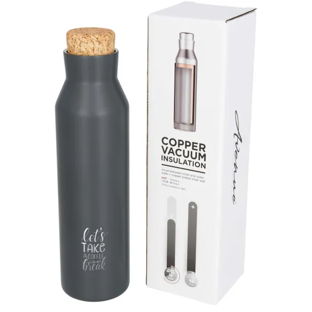 Norse 590 ml copper vacuum insulated bottle - Unbranded Grey