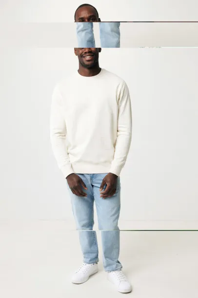  Iqoniq Denali recycled cotton crew neck undyed, natural raw - iqoniq white 