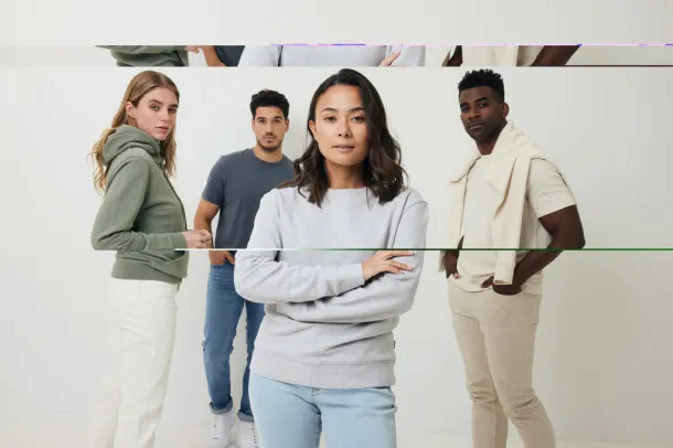  Iqoniq Denali recycled cotton crew neck undyed, natural raw - iqoniq natural raw