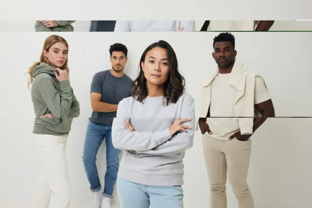  Iqoniq Denali recycled cotton crew neck undyed, natural raw - iqoniq natural raw