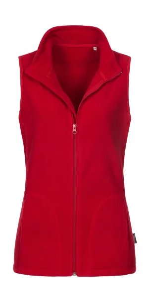  Fleece Vest Women - Stedman Scarlet Red