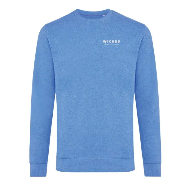  Iqoniq Denali neobojeni pulover od recikiranog pamuka, 340 g/m² - iqoniq heather blue