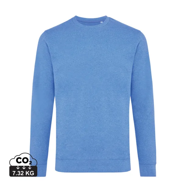  Iqoniq Denali neobojeni pulover od recikiranog pamuka, 340 g/m² - iqoniq heather blue