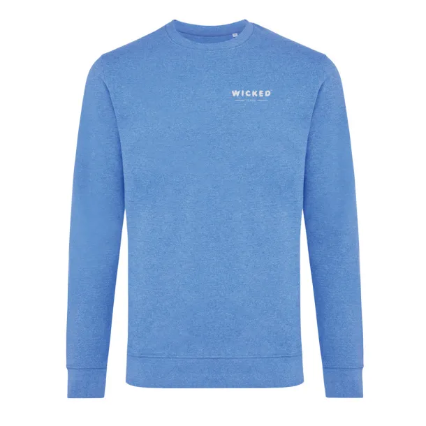  Iqoniq Denali neobojeni pulover od recikiranog pamuka, 340 g/m² - iqoniq heather blue